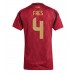 Maillot de foot Belgique Wout Faes #4 Domicile vêtements Femmes Europe 2024 Manches Courtes